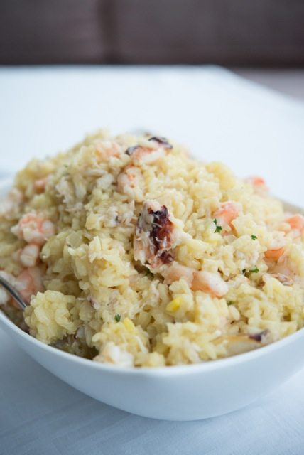Creamy Seafood Risotto with Shrimp and Crab