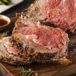 Herb and Salt Crusted Prime Rib with Thyme Au Jus