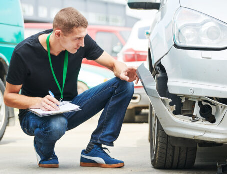 investigating car accident