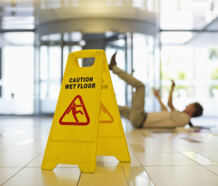 Caution wet floor signage