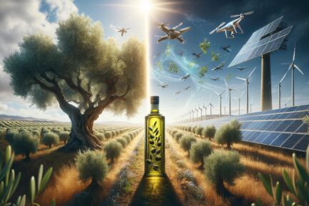 a depiction of TExas olive oil in the future