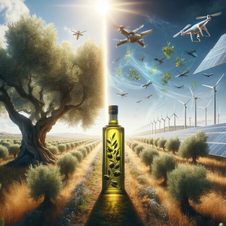 a depiction of TExas olive oil in the future