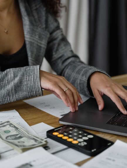 Photo by Tima Miroshnichenko: https://www.pexels.com/photo/a-woman-in-plaid-blazer-using-her-laptop-6693661/