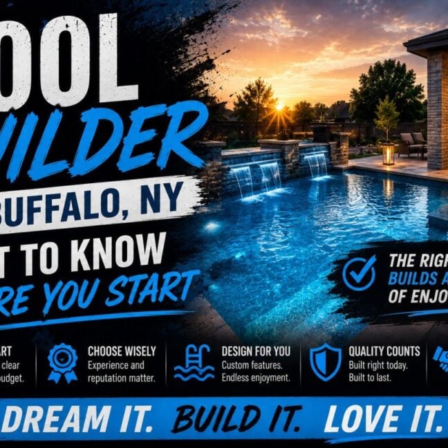 Pool Builder Buffalo NY What to Know Before You Start